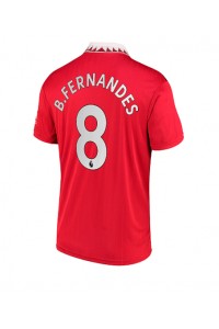 Manchester United Bruno Fernandes #8 Voetbaltruitje Thuis tenue 2022-23 Korte Mouw